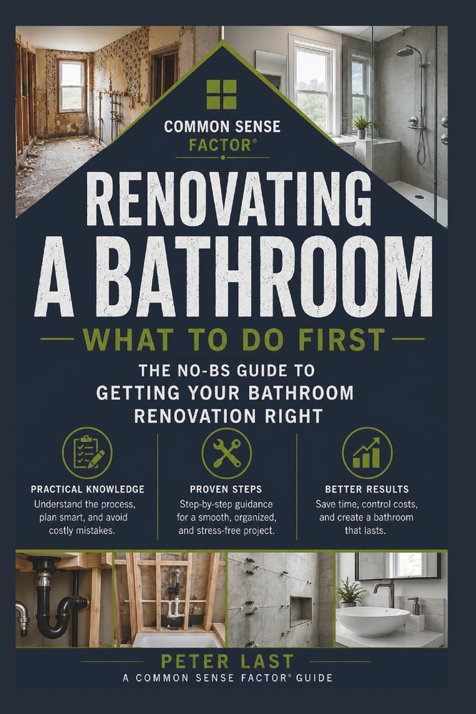 Common Sense Factor: Renovating A Bathroom What To Do First? cover
