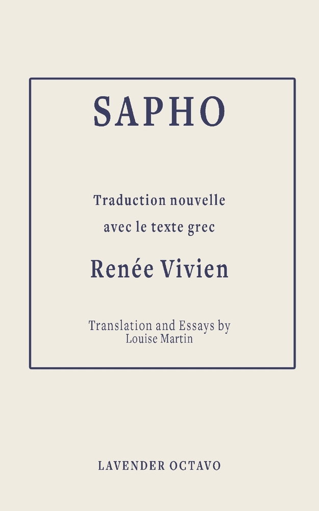 Sapho: Traduction Nouvelle Avec Le Texte Grec cover