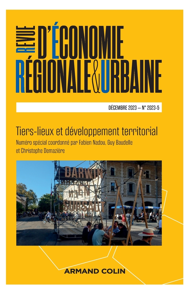 Revue d'économie régionale et urbaine N°5/2023: Tiers-lieux et développement territorial cover
