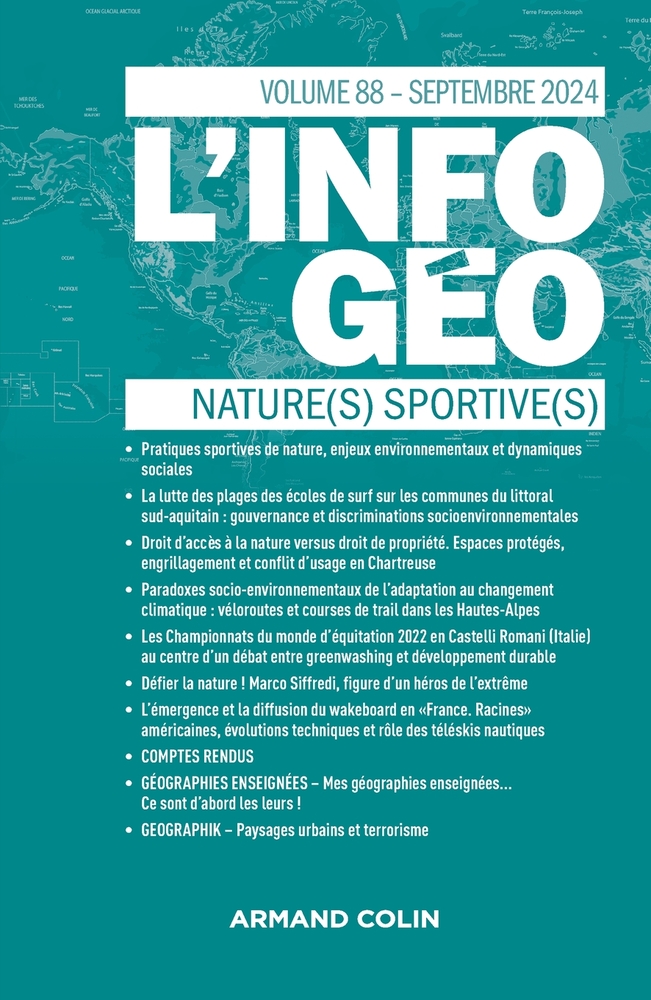 L'information géographique - n°3/2024: Nature(s) sportive(s) cover