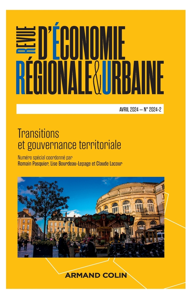 Revue d'économie régionale et urbaine N°2/2024: Transitions et gouvernance territoriale cover