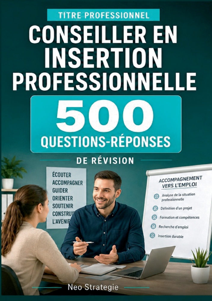 Titre professionnel conseiller en insertion professionnelle: 500 QUESTIONS-RÉPONSES et fiches de révision essentielles cover