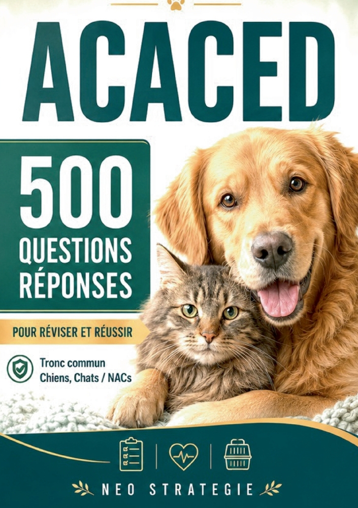 ACACED 500 Questions réponses: Tronc commun Chiens, Chats, NACs cover
