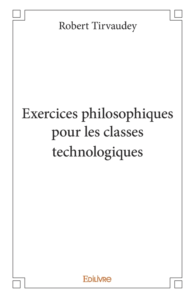 Exercices philosophiques pour les classes technologiques cover