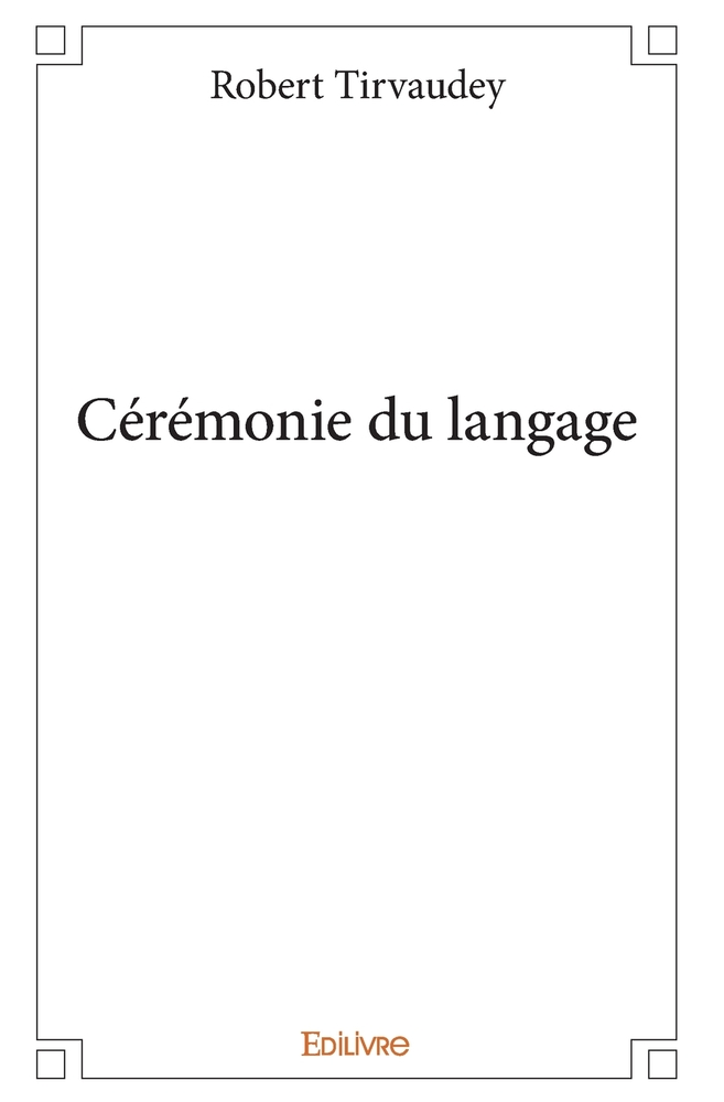 Cérémonie du langage cover