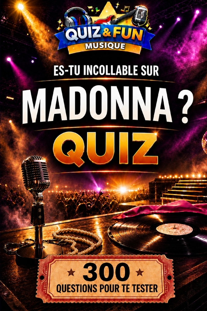 Es-tu incollable sur Madonna ? Quiz cover