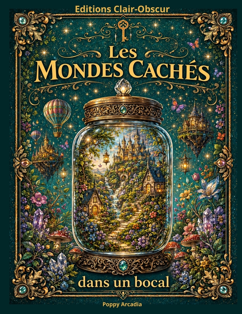Les Mondes Cachés dans un bocal: Illustrations artistiques à colorer cover
