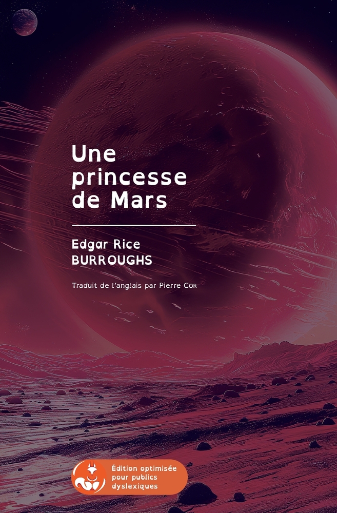 Une princesse de Mars: Édition pour public dyslexique cover