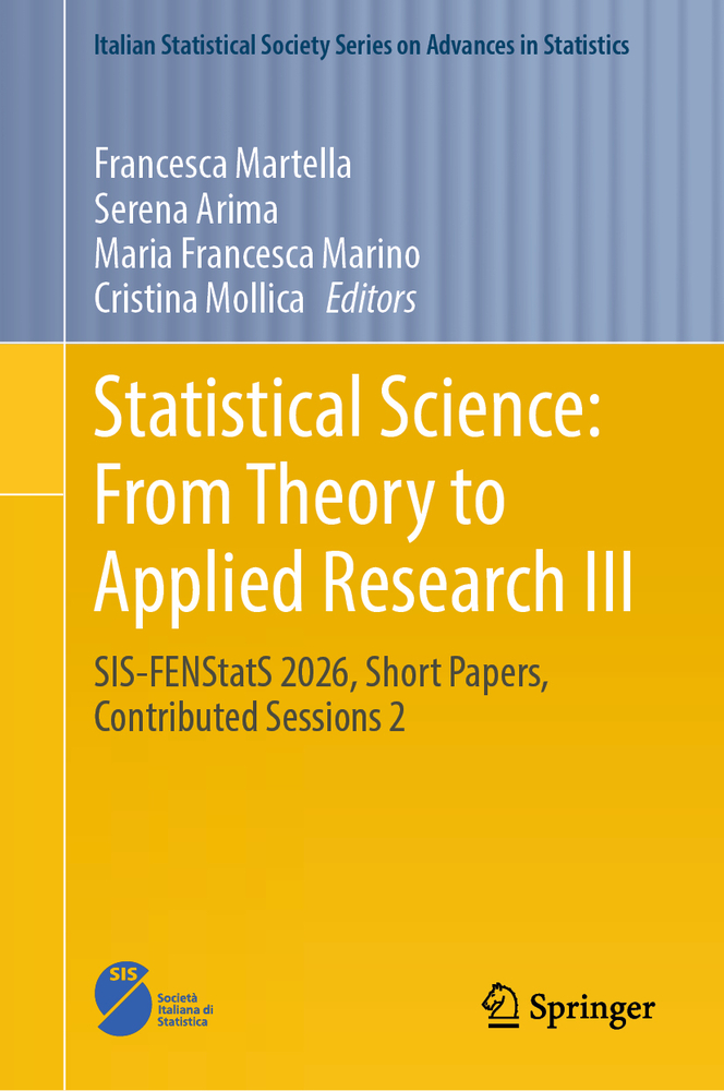 Statistical Science: From Theory to Applied Research III: Sis-Fenstats 2026, Short Papers, Contributed Sessions 2 cover
