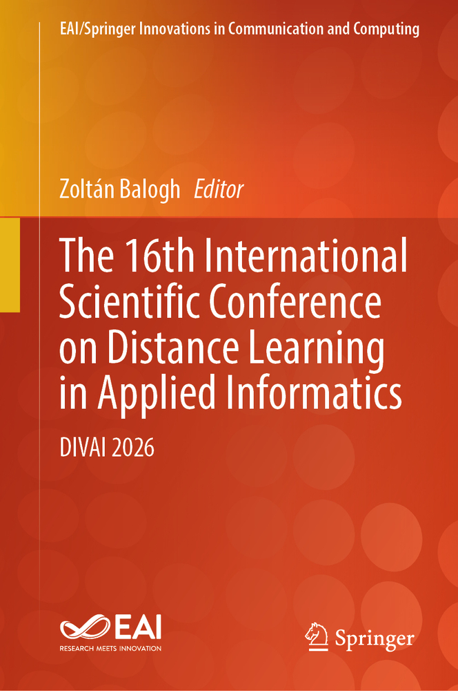 The 16th International Scientific Conference on Distance Learning in Applied Informatics: Divai 2026 cover