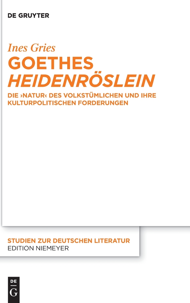 Goethes >Heidenröslein: Die >Natur cover