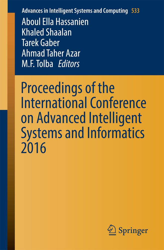 Proceedings of the International Conference on Advanced Intelligent Systems and Informatics 2016 cover