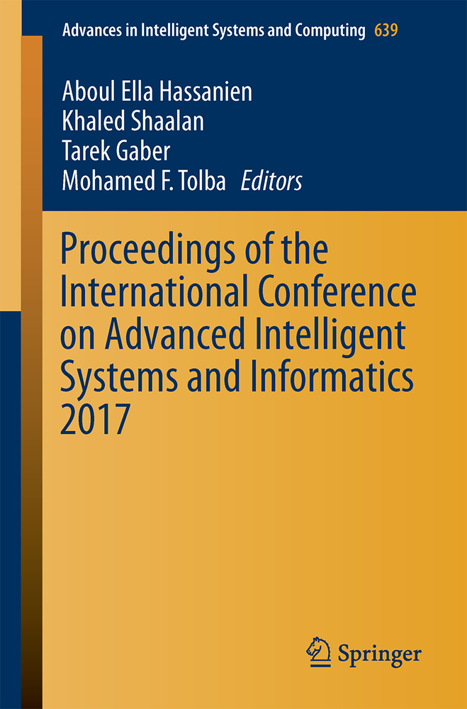 Proceedings of the International Conference on Advanced Intelligent Systems and Informatics 2017 cover