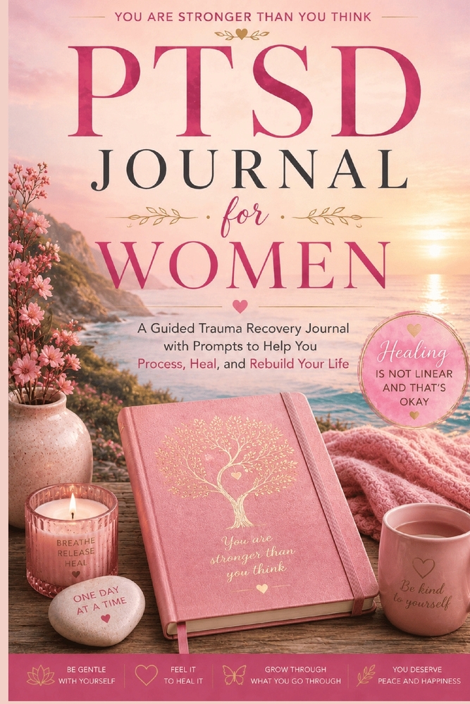 PTSD Journal for Women: A Guided Trauma Recovery Journal with Prompts to Help You Process, Heal, and Rebuild Your Life cover