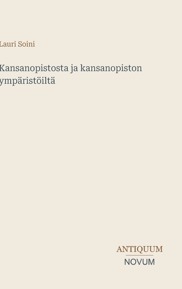 Kansanopistosta ja kansanopiston ympäristöiltä cover
