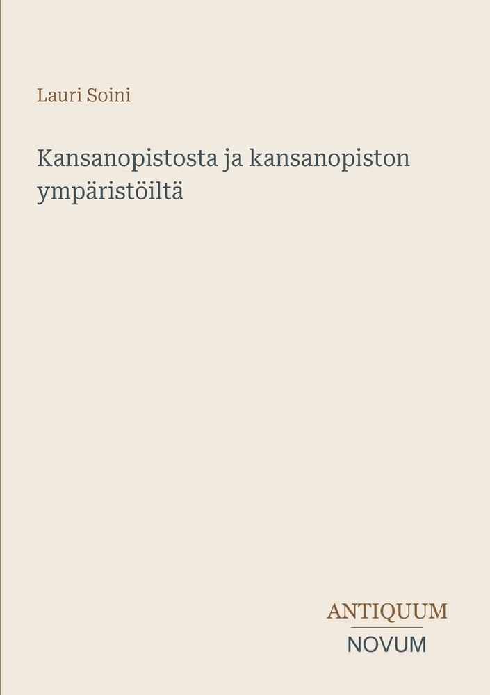 Kansanopistosta ja kansanopiston ympäristöiltä cover