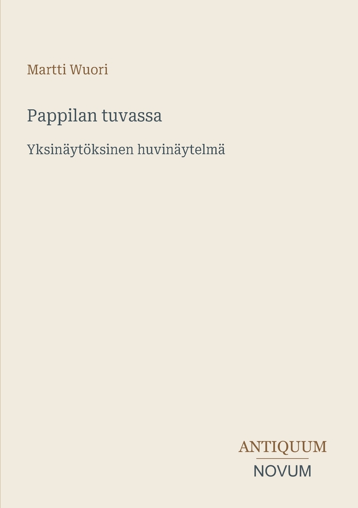 Pappilan tuvassa: Yksinäytöksinen huvinäytelmä cover