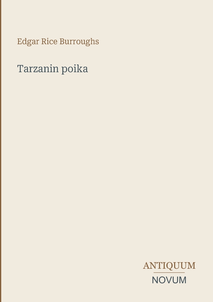 Tarzanin poika cover