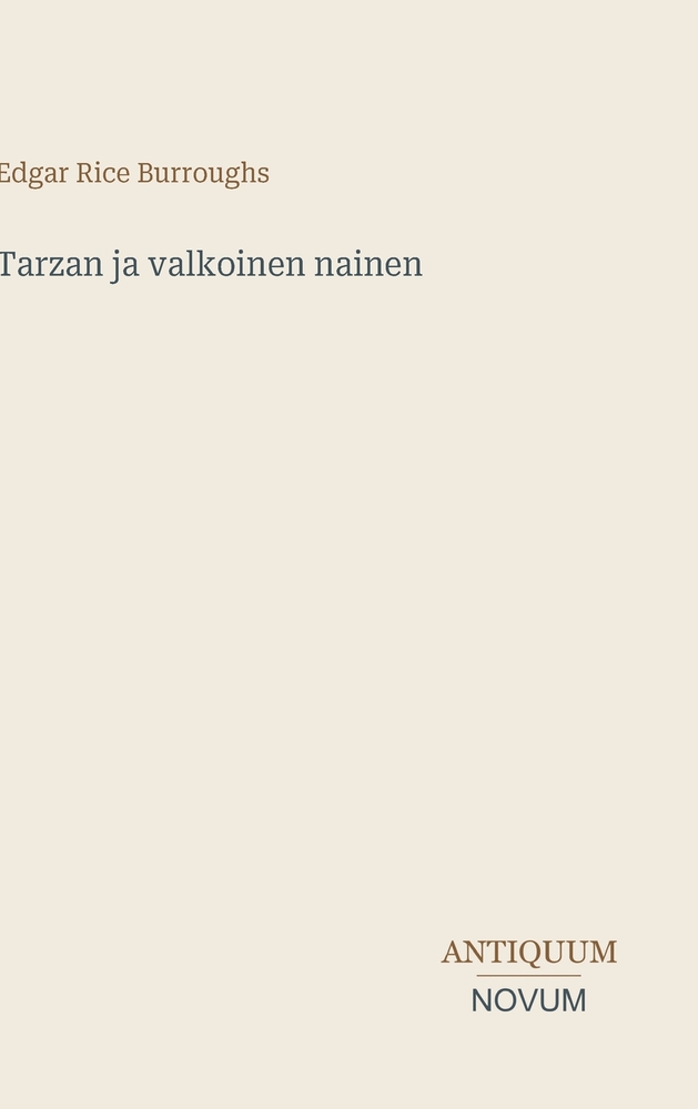 Tarzan ja valkoinen nainen cover