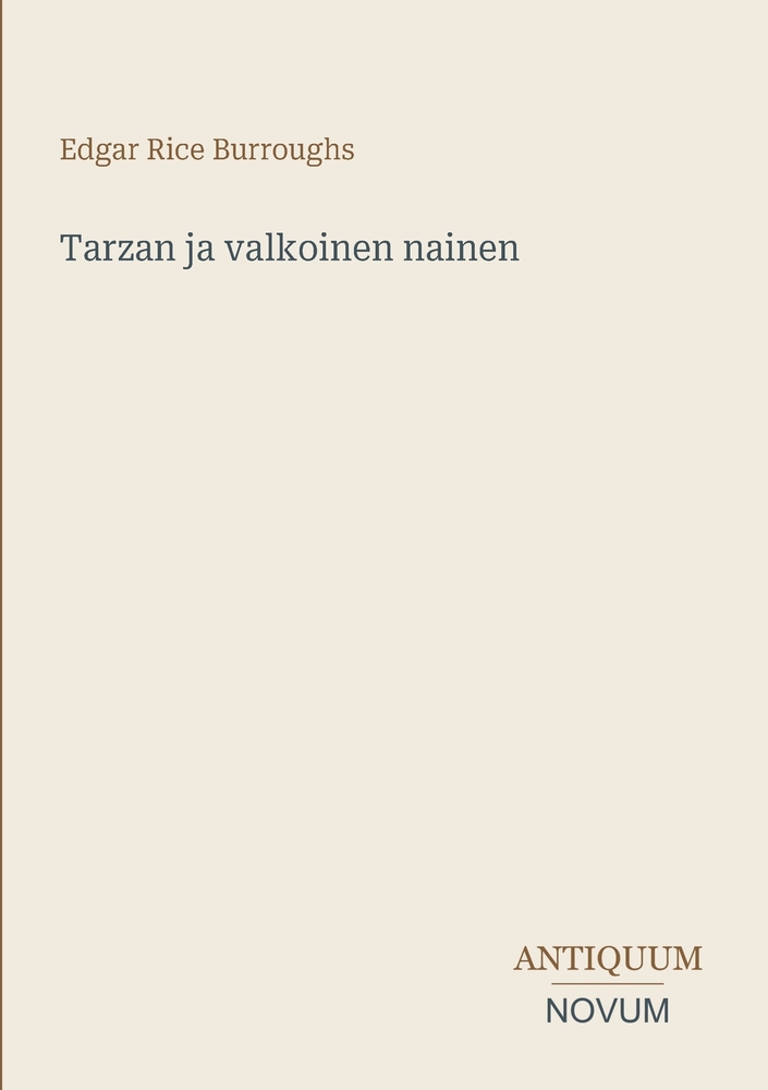 Tarzan ja valkoinen nainen cover