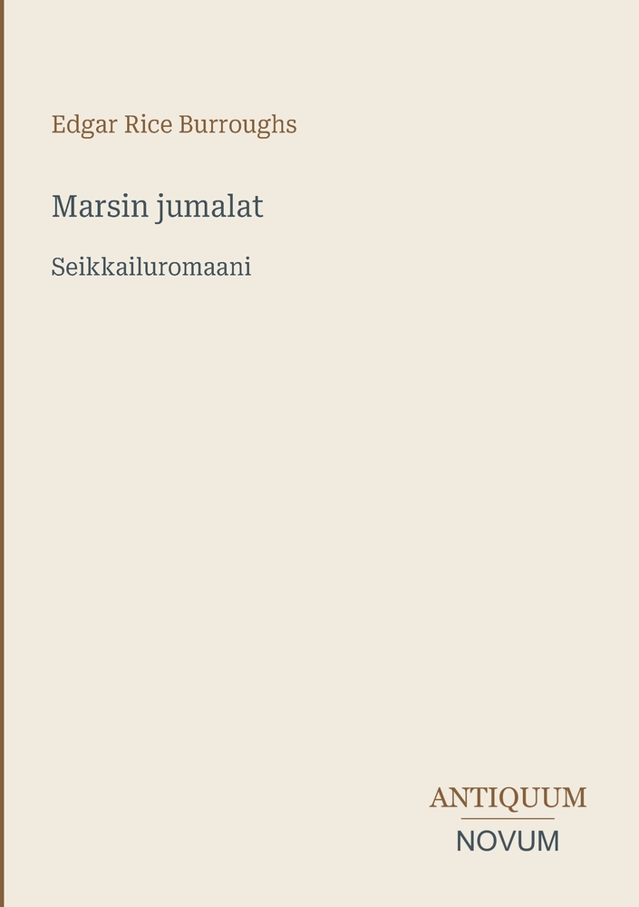Marsin jumalat: Seikkailuromaani cover