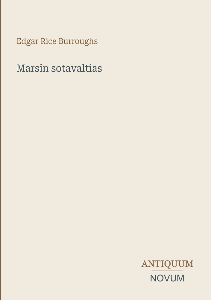 Marsin sotavaltias cover