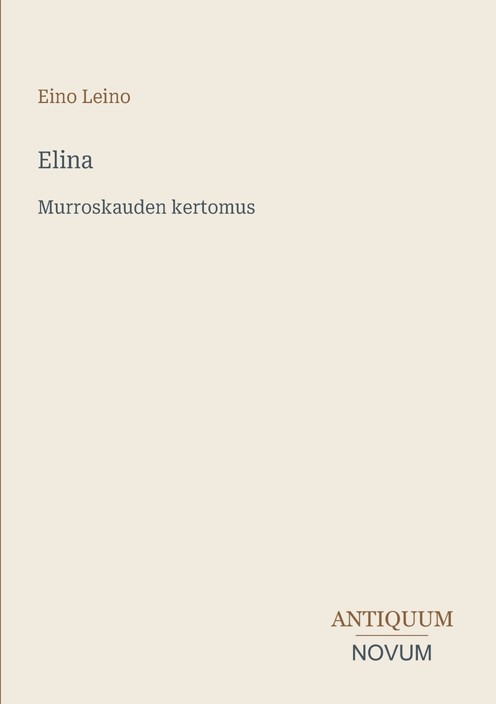 Elina: Murroskauden kertomus cover