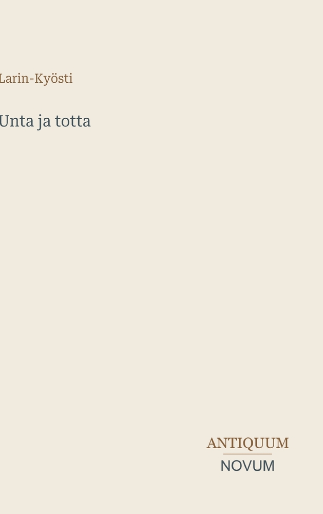 Unta ja totta cover