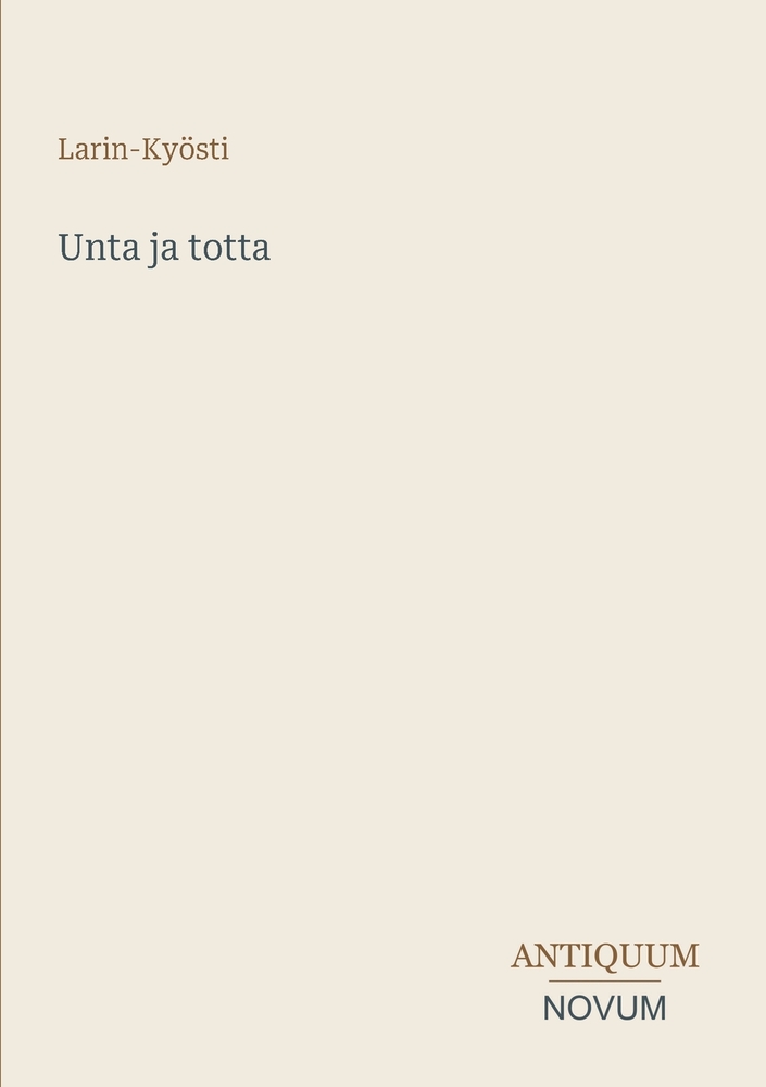 Unta ja totta cover