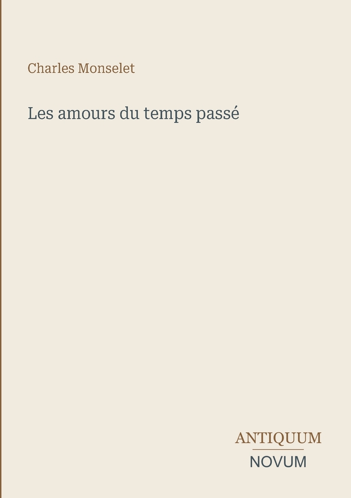 Les amours du temps passé cover