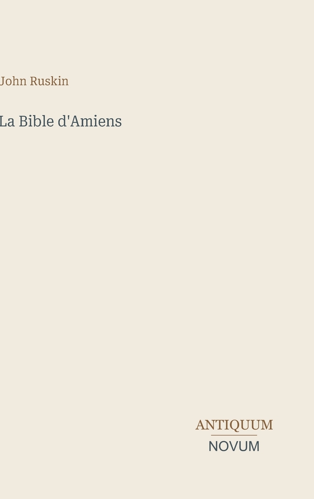La Bible d'Amiens cover