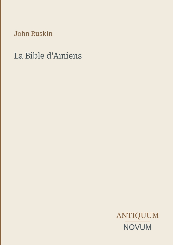 La Bible d'Amiens cover