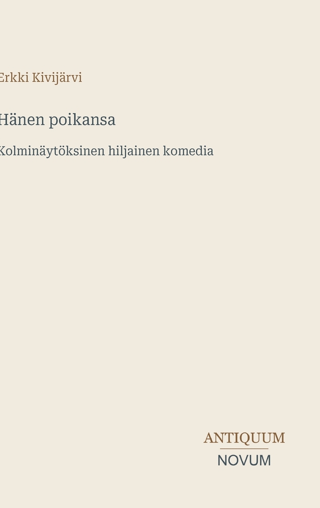 Hänen poikansa: Kolminäytöksinen hiljainen komedia cover