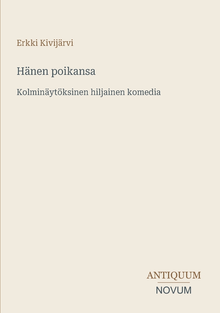 Hänen poikansa: Kolminäytöksinen hiljainen komedia cover