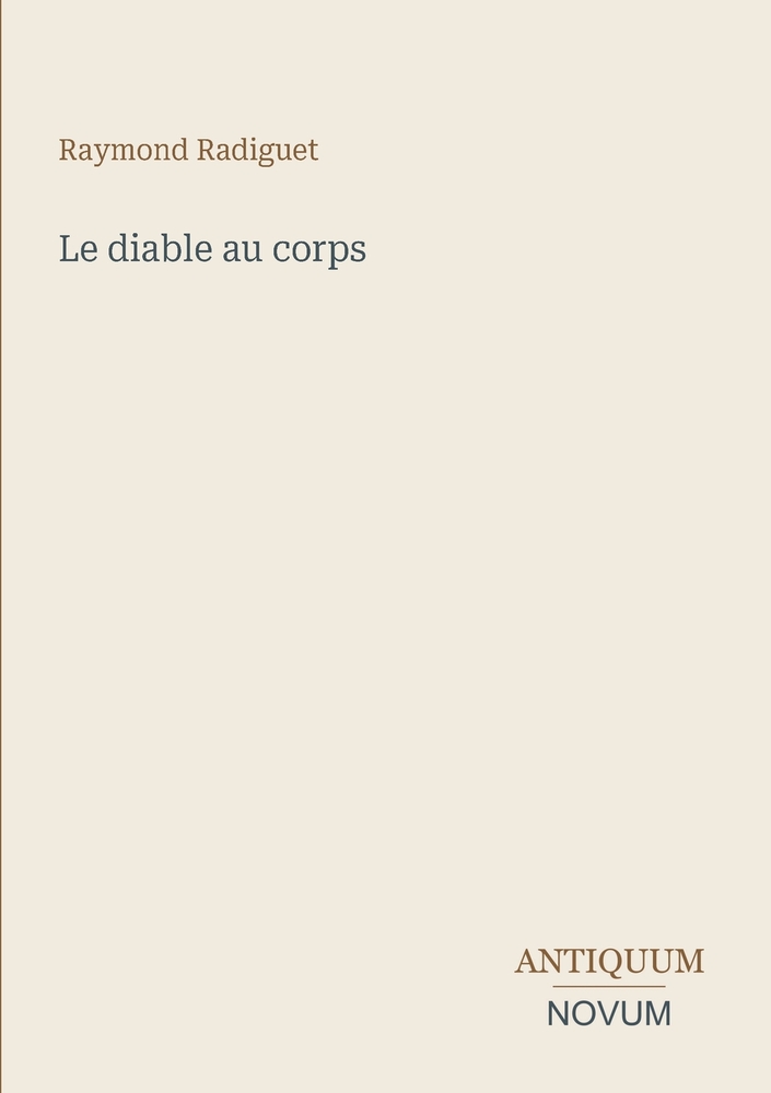 Le Diable au Corps cover