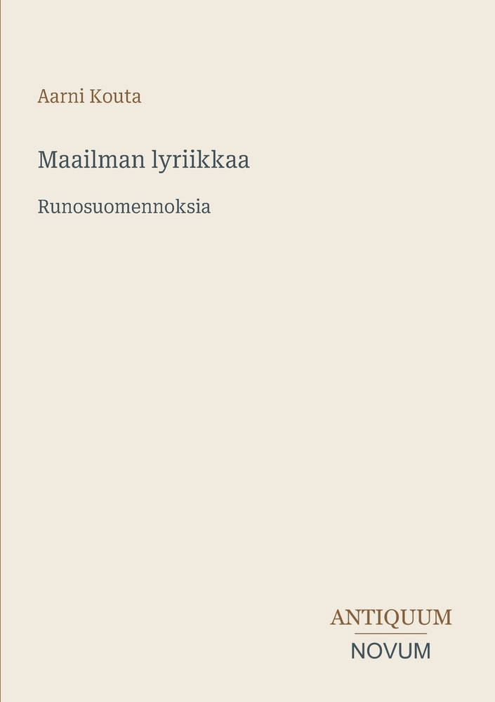 Maailman lyriikkaa: Runosuomennoksia cover