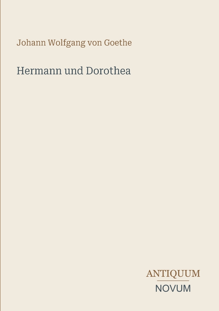 Hermann und Dorothea cover