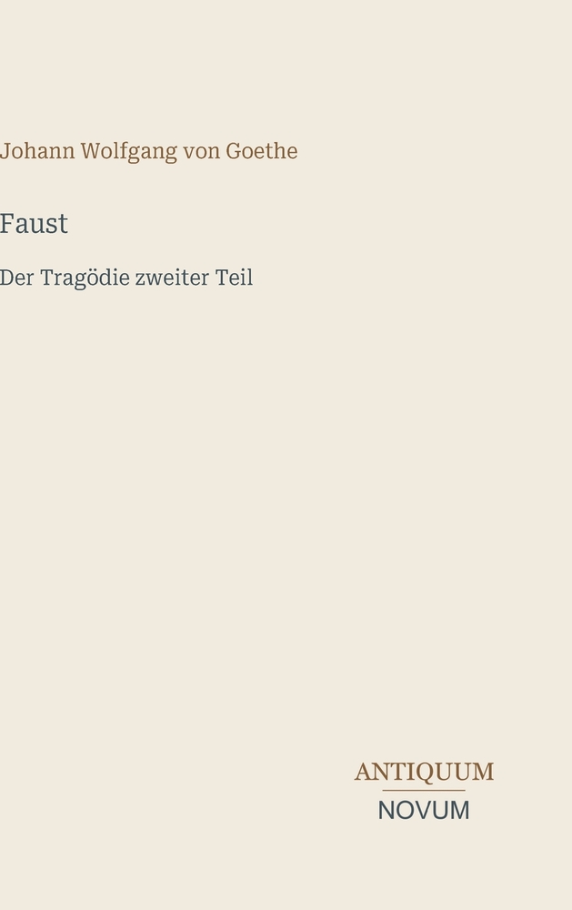 Faust: Der Tragödie zweiter Teil cover