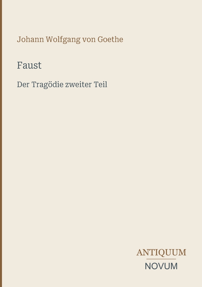 Faust: Der Tragödie zweiter Teil cover