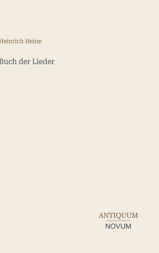 Buch der Lieder cover