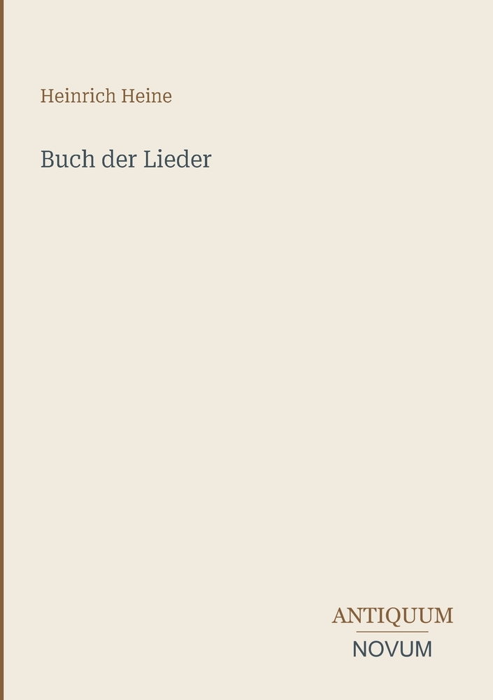 Buch der Lieder cover