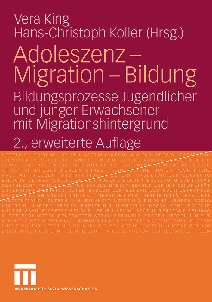 Adoleszenz - Migration - Bildung: Bildungsprozesse Jugendlicher Und Junger Erwachsener Mit Migrationshintergrund cover