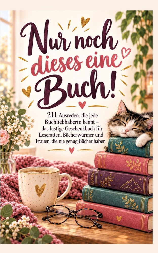 Nur noch dieses eine Buch! 211 Ausreden, die jede Buchliebhaberin kennt: das lustige Geschenkbuch für Leseratten, Bücherwürmer und Frauen, die nie gen cover