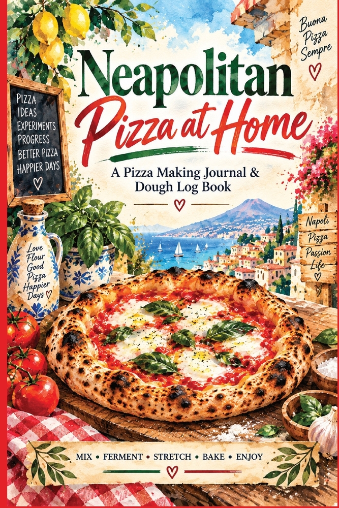 Neapolitan Pizza at Home: A Pizza Making Journal & Dough Fermentation Log Book for Tracking Hydration, Flour, Yeast, Oven Temperature, Toppings, Leopa cover