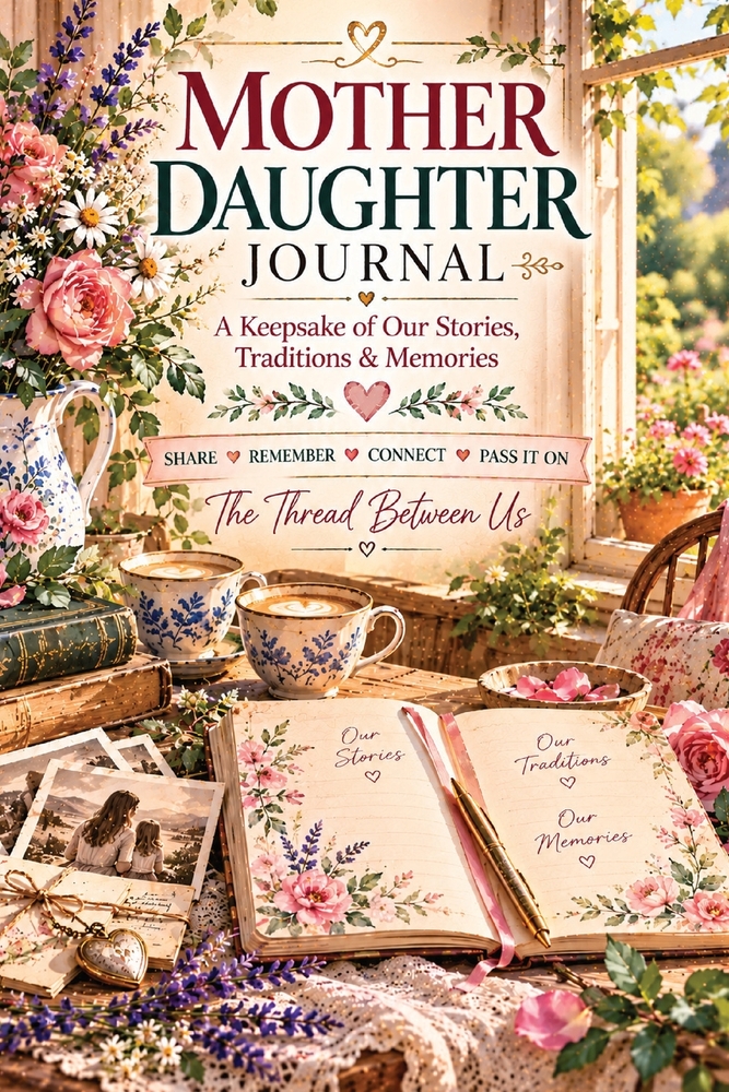 Mother Daughter Journal: A Mother & Daughter Keepsake Journal, Memory Book & Guided Notebook for Sharing Stories, Questions, Traditions, Family Histor cover