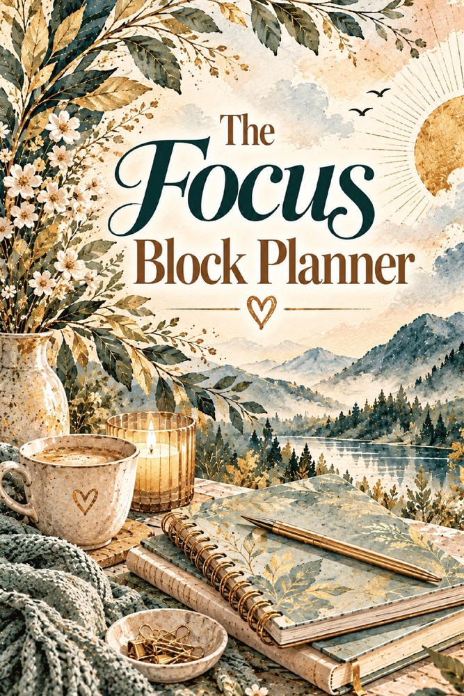 The Focus Block Planner: A Productivity Planner & Work Journal for Time Blocking, Daily Priorities, Distraction Tracking, Focused Work Sessions, Goal cover