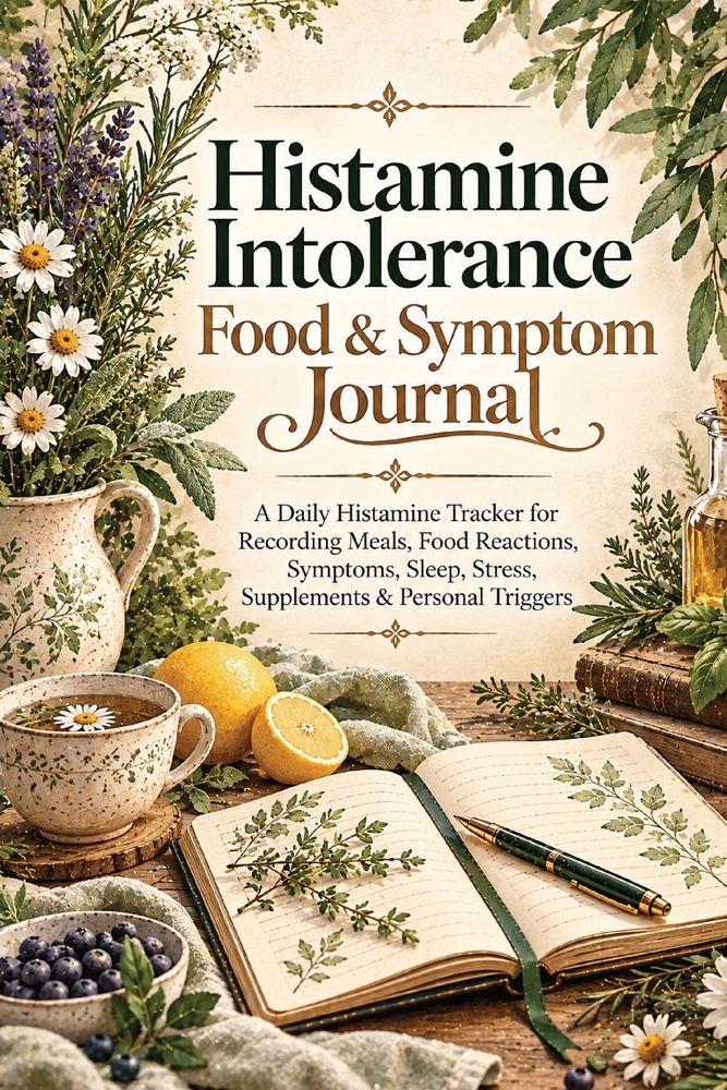 Histamine Intolerance Food & Symptom Journal: A Daily Histamine Tracker for Recording Meals, Food Reactions, Symptoms, Sleep, Stress, Supplements & Pe cover