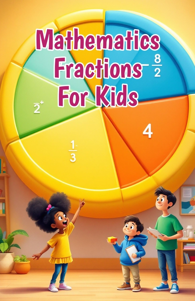 Mathematics Fractions for Kids: A Beginner's Step-by-Step Guide to Learning, Comparing, Adding, and Using Fractions - Ages 6 to 10 cover
