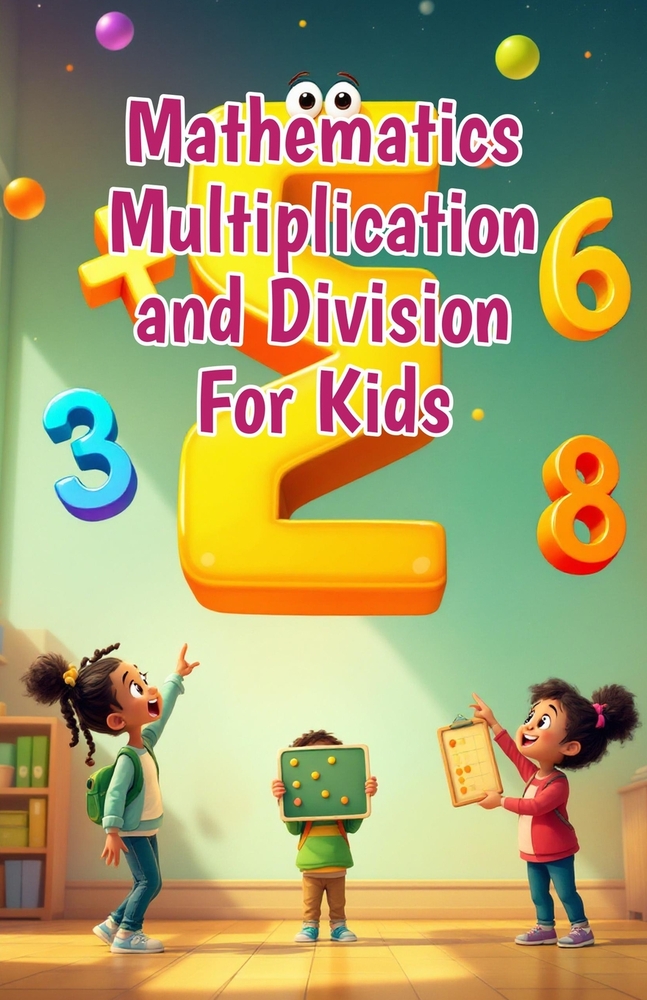 Mathematics Multiplication and Division for Kids: A Beginner's Step-by-Step Guide to Times Tables, Division Basics, and Real-Life Math Skills for Ages cover