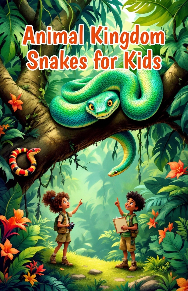 Animal Kingdom Snakes for Kids: Fun Facts on Species, Venom, Habitats, and Conservation for Young Readers cover